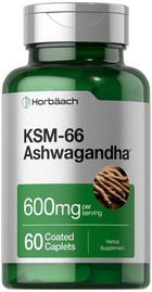 KSM-66 Ashwagandha 600mg per serving | 60 Caplets