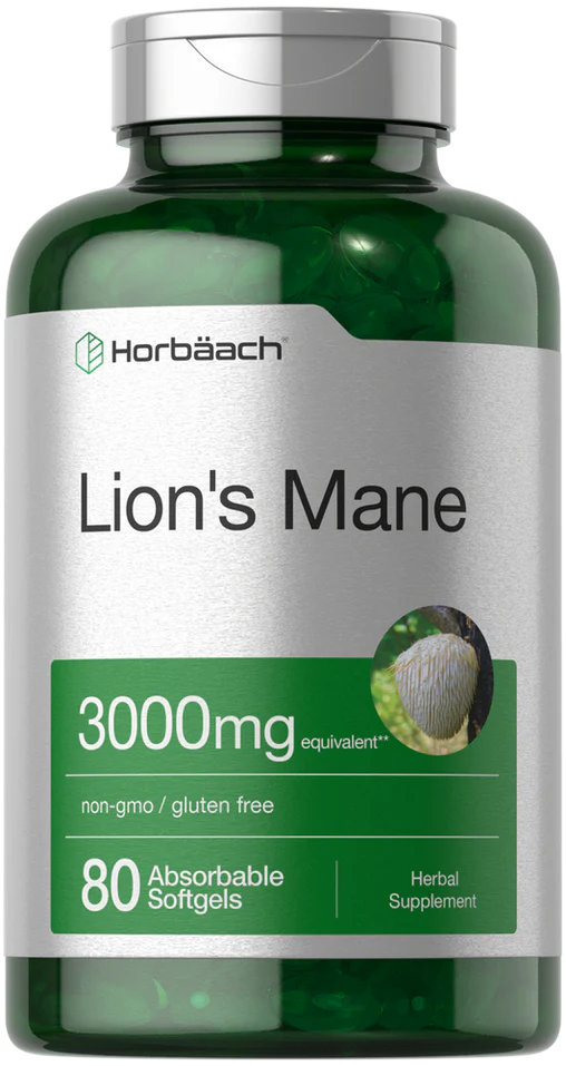 Horbaach Lions Mane 3000mg | 80 Softgels