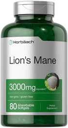 Horbaach Lions Mane 3000mg | 80 Softgels