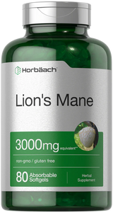 Horbaach Lions Mane 3000mg | 80 Softgels