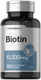 Horbaach Biotin 10000mcg | 180 Tablets