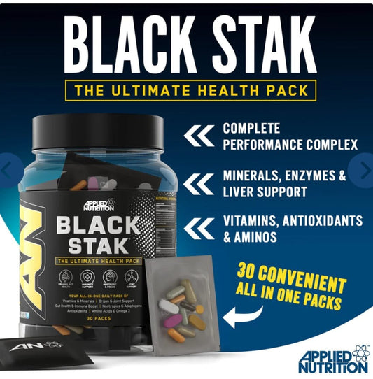Applied Nutrition Black Stak - Ultimate Health Pack (30 Packs)